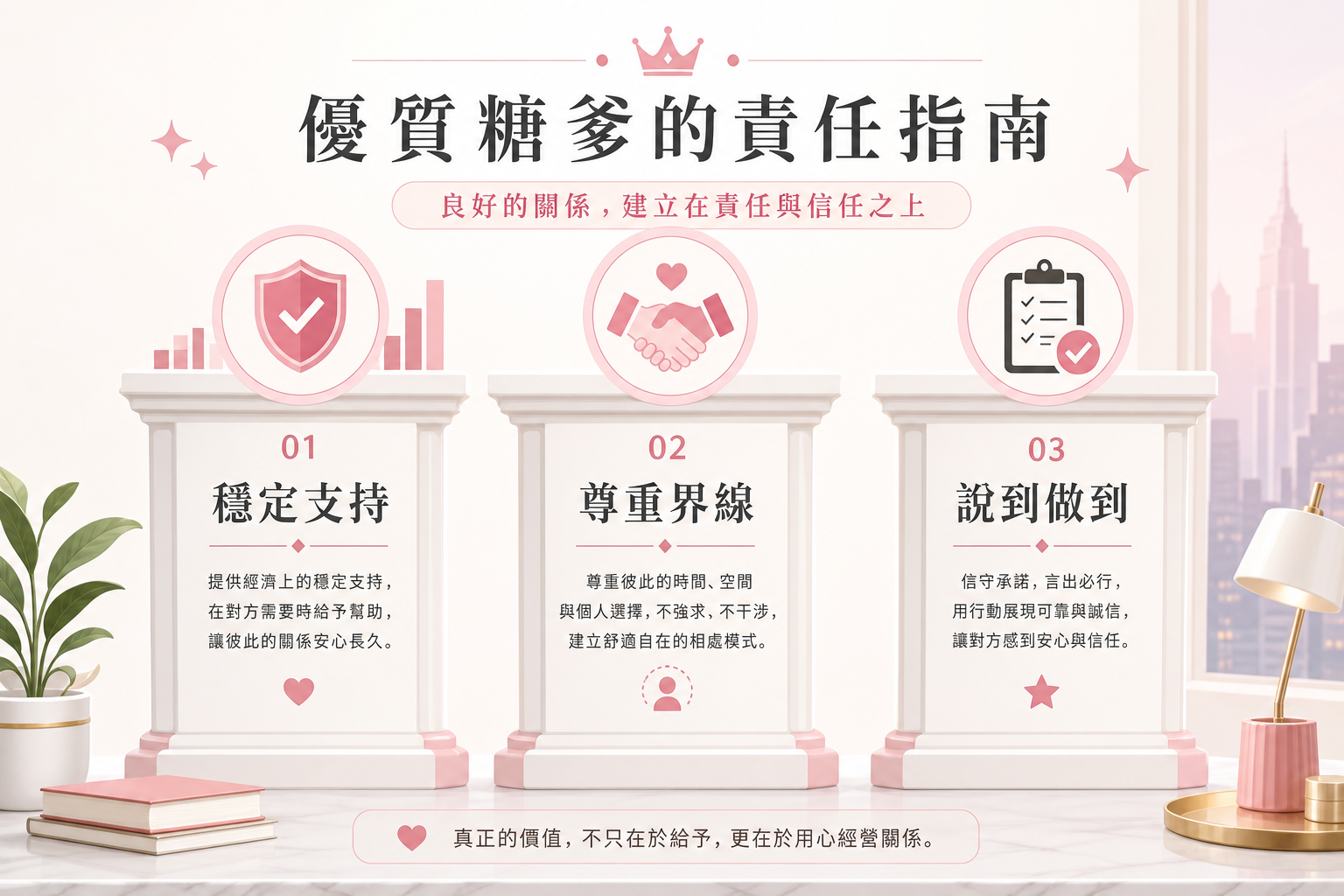 乾爹的三大責任：穩定支持、尊重界線、說到做到